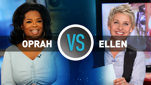 Oprah verses Ellen talk show hosts